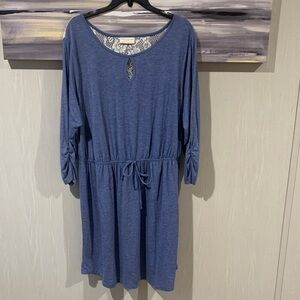 Bobbie Brooks Long Sleeve Blue Dress